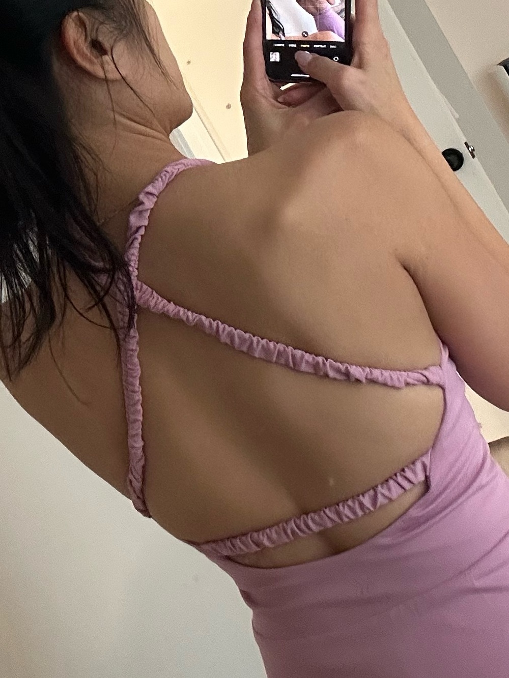 all in motion White Racerback Skater Mini Dress - Picture 5 of 7